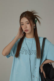 Chuu Logo Cotton Loose Fit T-Shirt