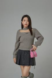 Know Who You Are Cut Out Knit Top