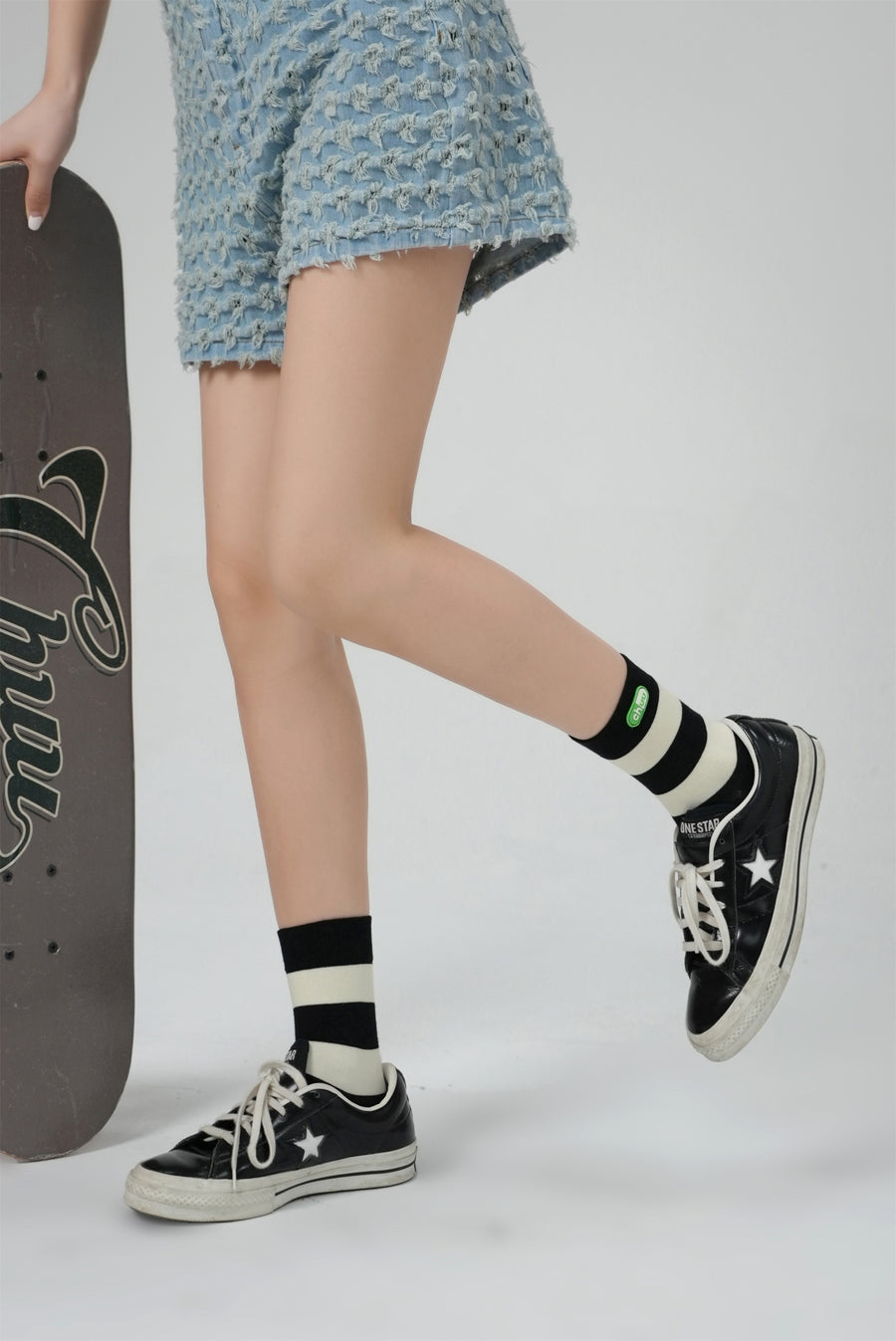 CHUU Taking Control Color Stripe Socks