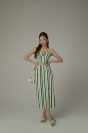 Products Rainbow Stripes Contrast Bustier Top