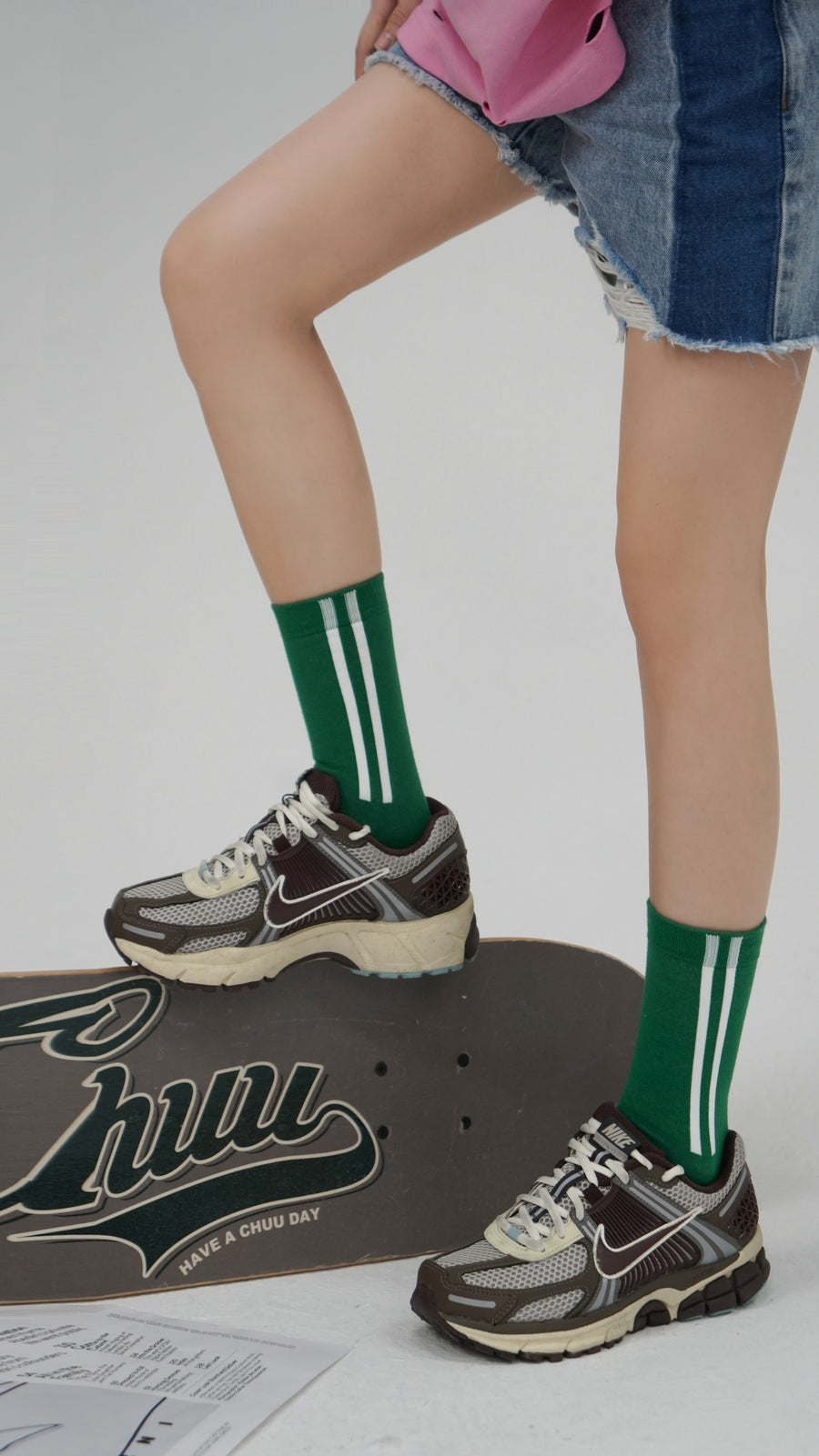 CHUU Colored Line Socks