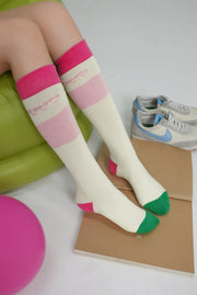 Heart Letters Calf Socks