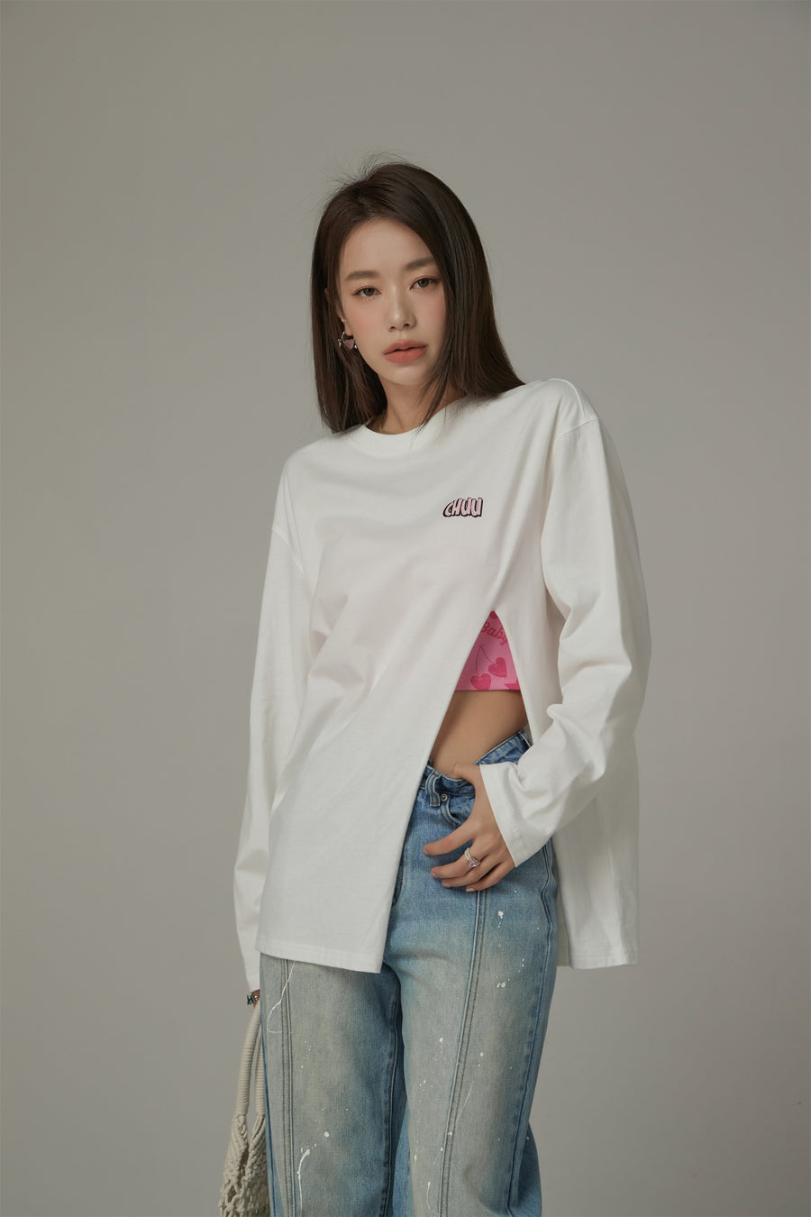 CHUU Split Loose Fit T-Shirt