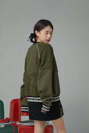 Extra Real Fleece Loose Fit Raglan Sweatshirt