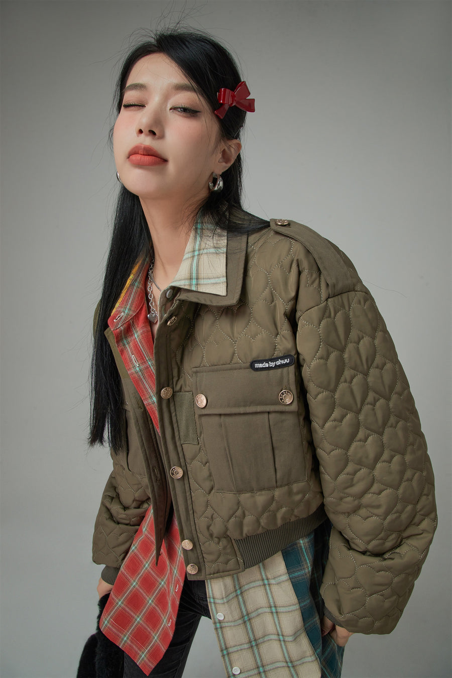 CHUU Treat You Better Big Pocket Cotton Padded Jacket