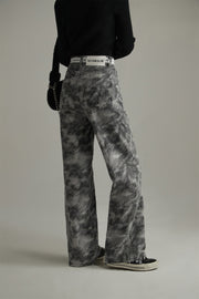 Cameo Printed Jeans Pants