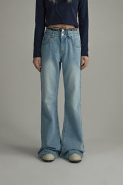 Semi-Bootcut Denim Jeans