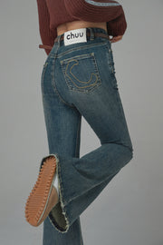 Wind Up Bootcut Denim Pants