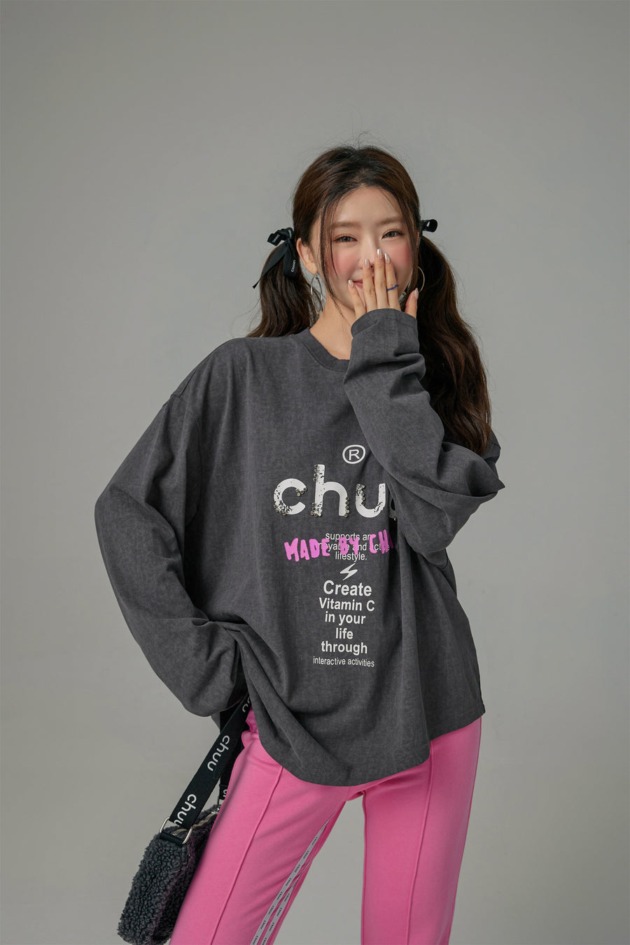 CHUU Romanticising Unbalanced Loose Fit T-Shirt