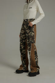 Big Pocket Camo Cargo Straight Pants