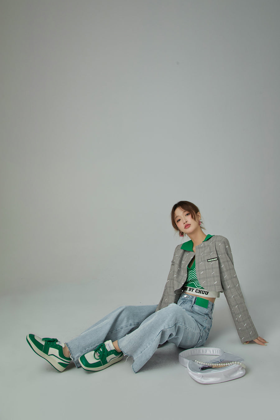 CHUU Unique Cropped Blazer Jacket