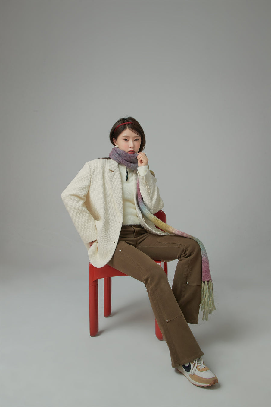 CHUU A Work Of Art Vintage Overfit Tweed Jacket