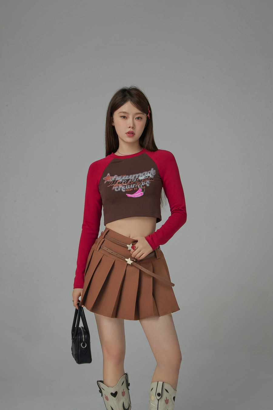 CHUU Pretty Darling A-Line Pleated Skirt