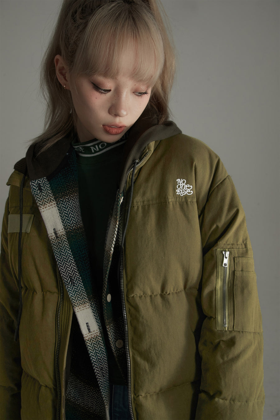 CHUU No Number Duck Down Puffer Coat