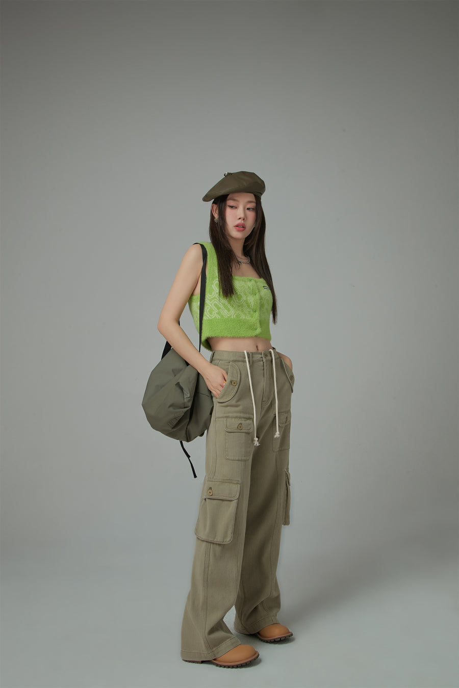 CHUU I Spy High-Waisted Cargo Pants