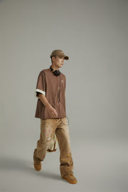 Line Color Loose Fit T-Shirt