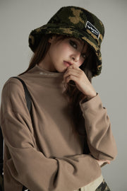 Wide Turtleneck Long-Sleeves Top