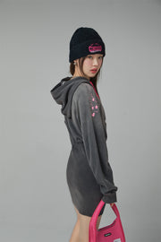 Chuu Heart Casual Hooded Dress