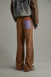 Color Matching Loose Fit Pants