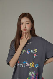 Circus Character Loose-Fit T-Shirt