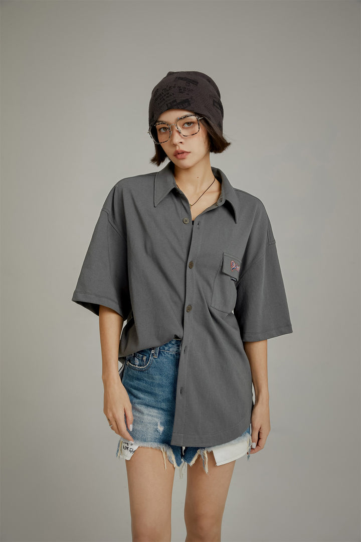 Embroidered Pocket Shirt