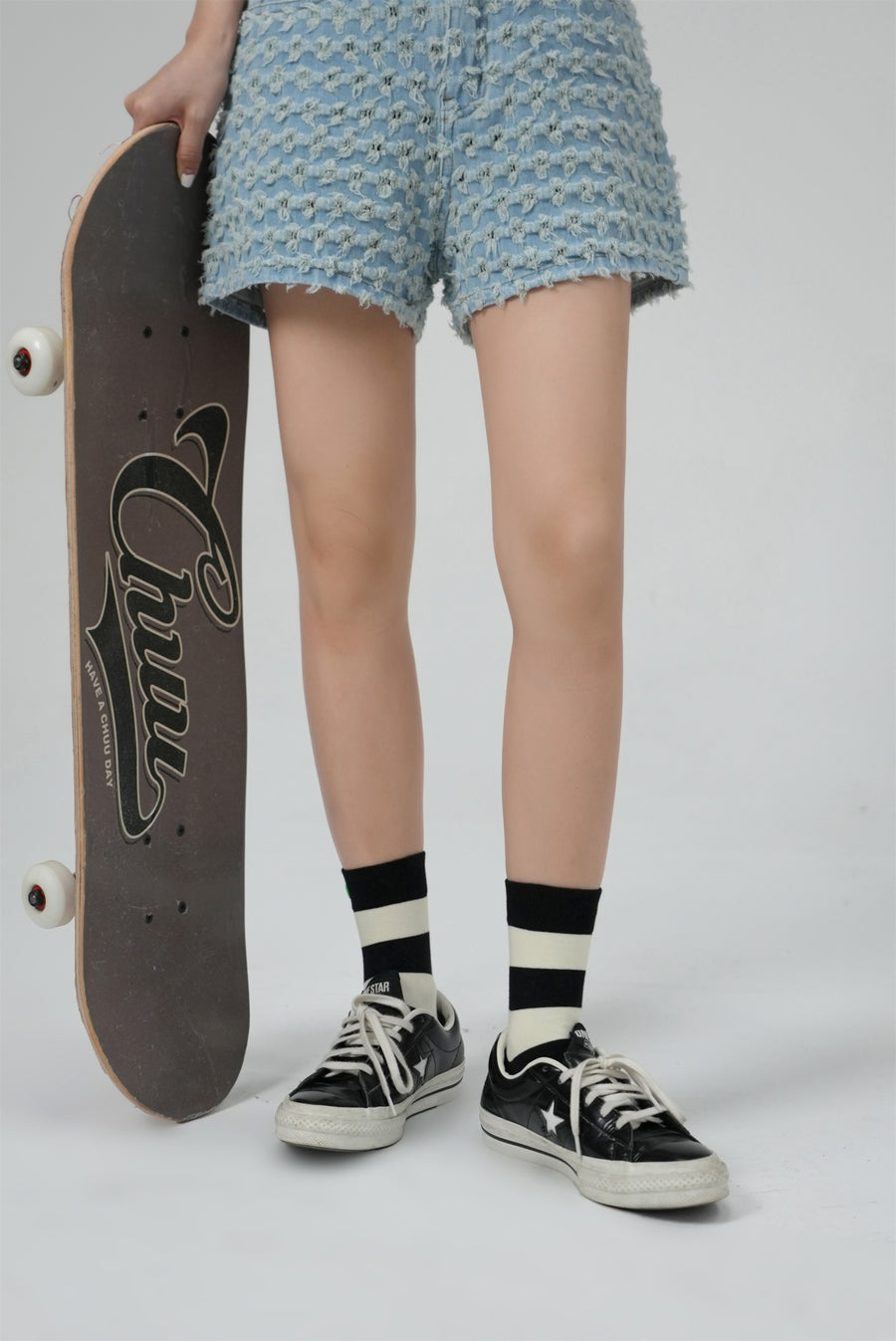 CHUU Taking Control Color Stripe Socks