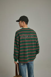 Stripe Color Sweatshirt