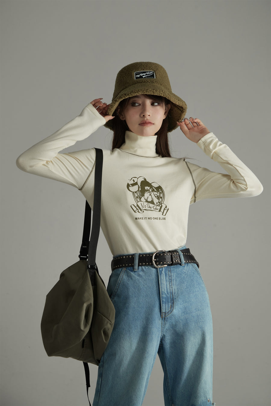 CHUU Fleece Bucket Hat