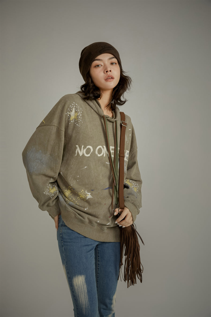 CHUU Star Loose Fit Hoodie