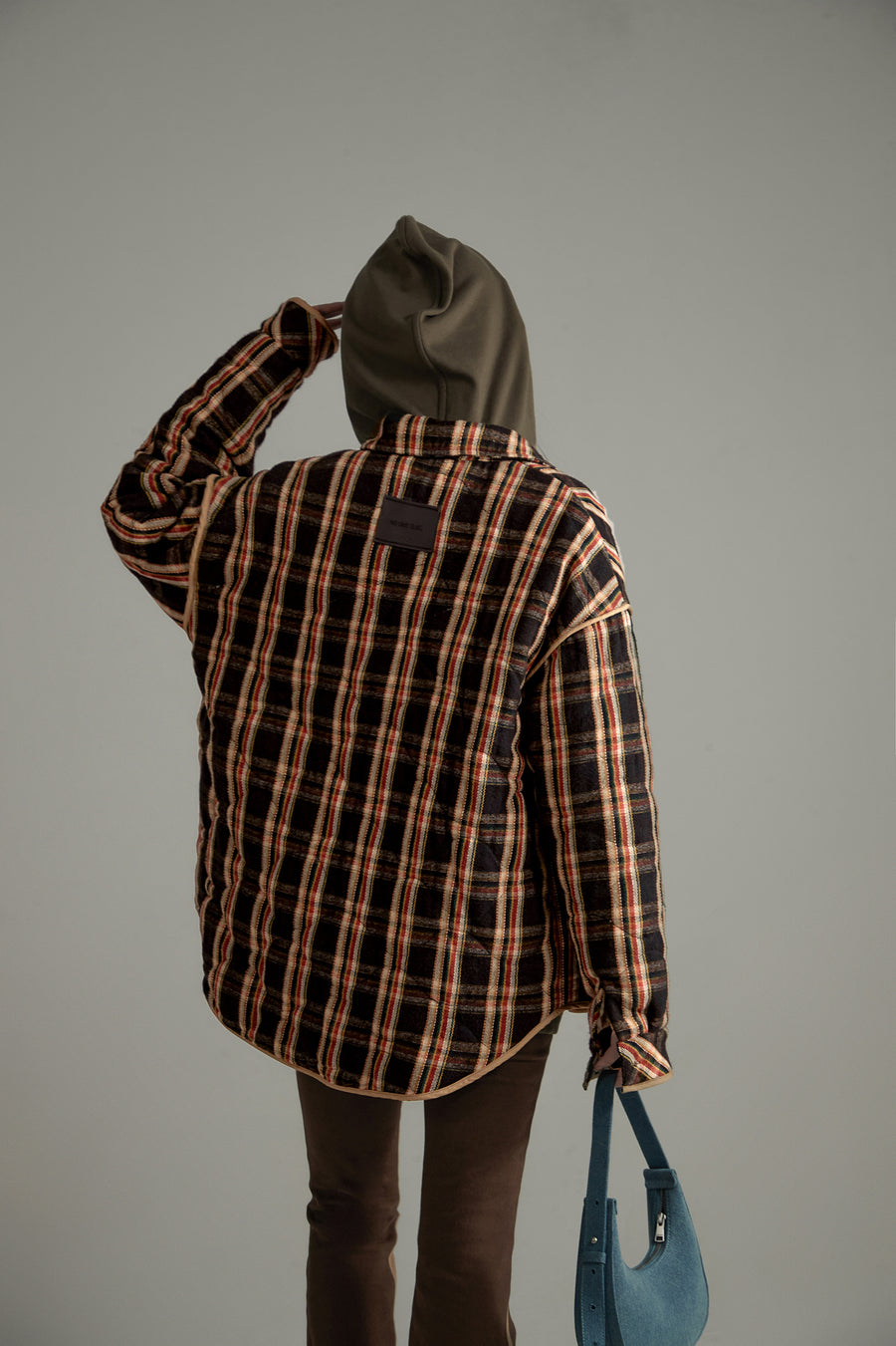 CHUU Vintage Check Loose Fit Boyfriend Shirt