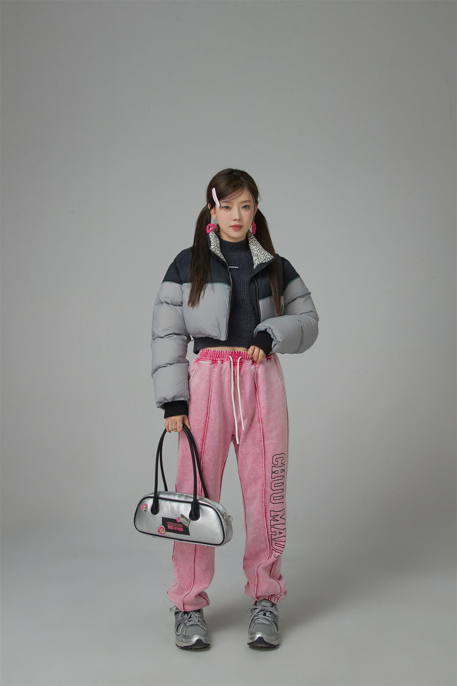 CHUU The Sun Is High Washed Wide Jogger Pants