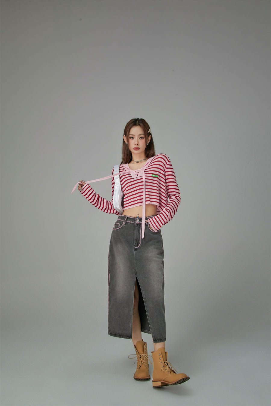 CHUU Sailor Striped Knit Sweater