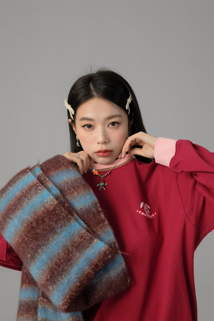 CHUU Retrograde Round Neck Sweater