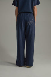 Side Slits Straight Jogger Pants