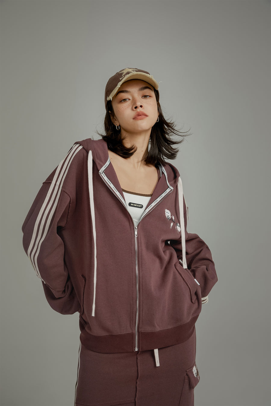 CHUU Noe Daily Hooded Zip-Up Jacket