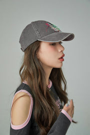 Loosing Threads Embroidered Ball Cap Hat