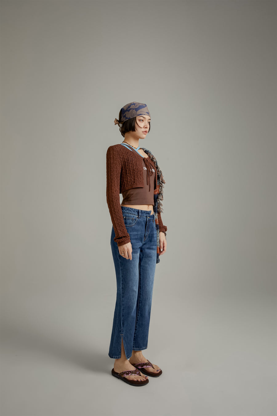 CHUU Unbalanced Denim Jeans