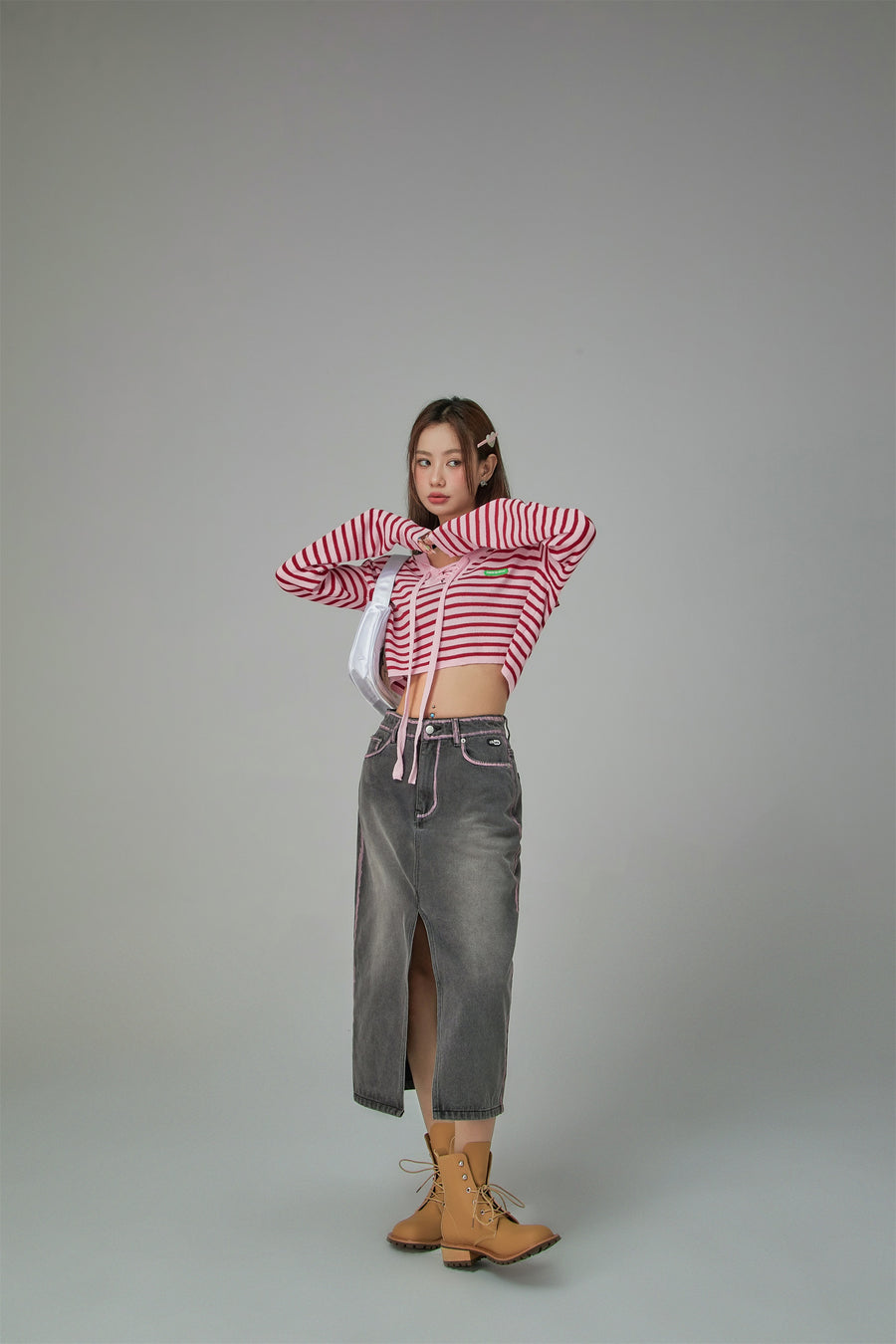 CHUU Sailor Striped Knit Sweater