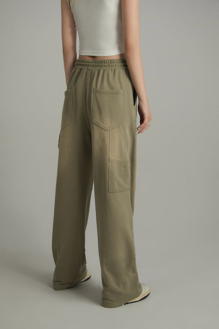 String Straight Casual Pants