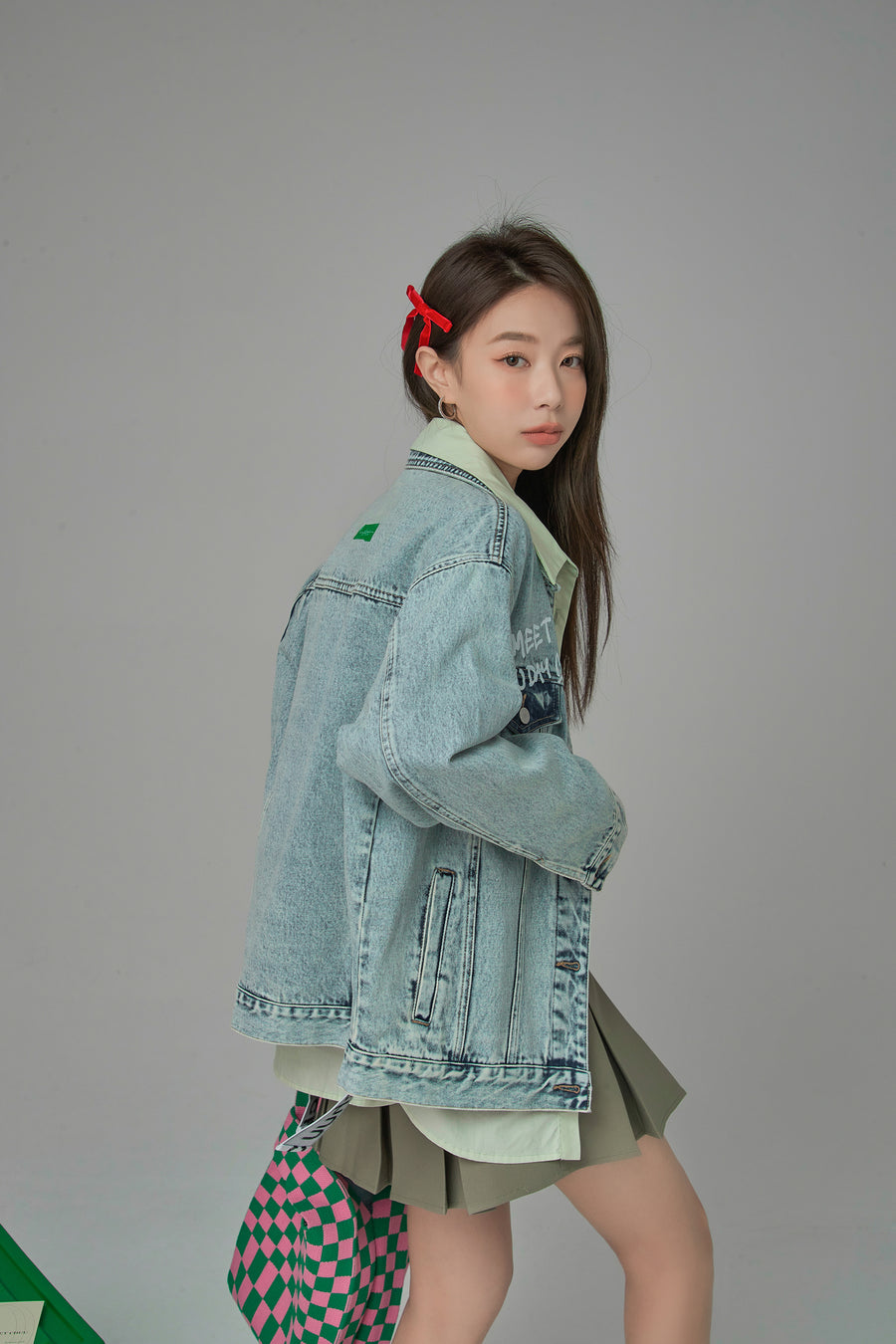 CHUU It Will Take Time Denim Jacket