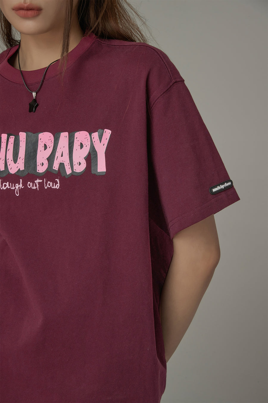 CHUU Chuu Baby Logo Cotton Loose Fit T-Shirt