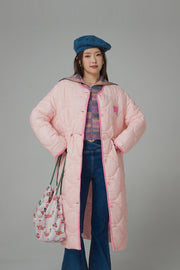 Cute Quilted Long Coat