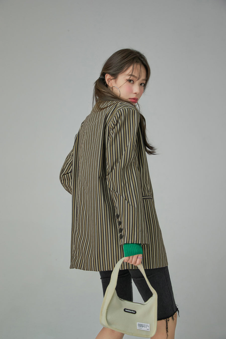 CHUU Boss Girl Striped Suit Jacket