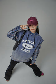 Size Doesnt Matter Cotton Sleeveless Hoodie