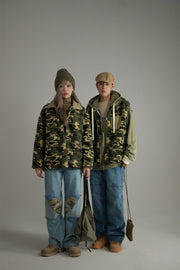 Camouflage Fleece Zip-Up Jacket