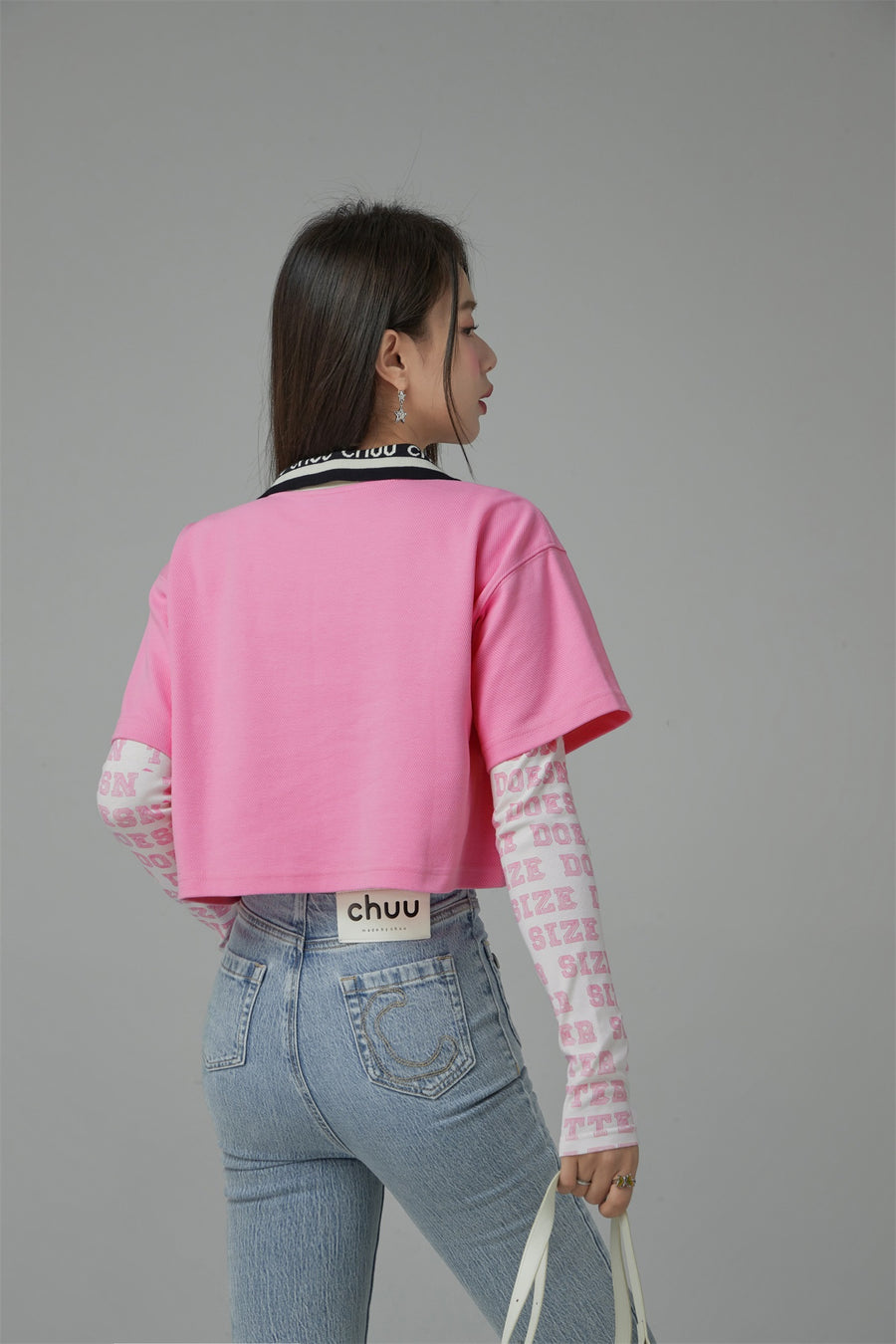 CHUU Chuu Lapel Loose Fit T-Shirt