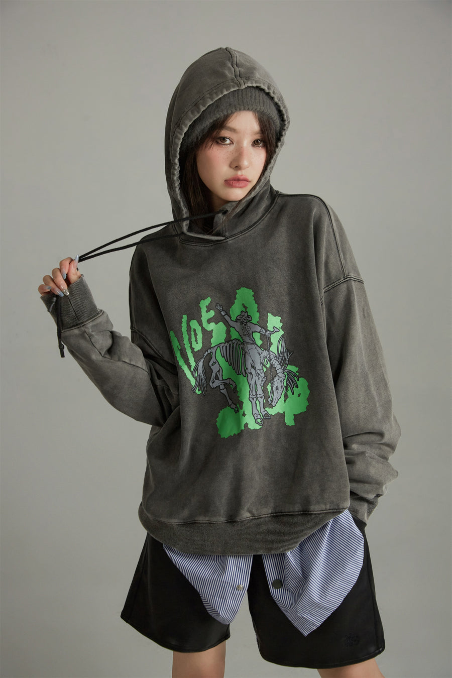 CHUU Vintage Loose Fit Hoodie