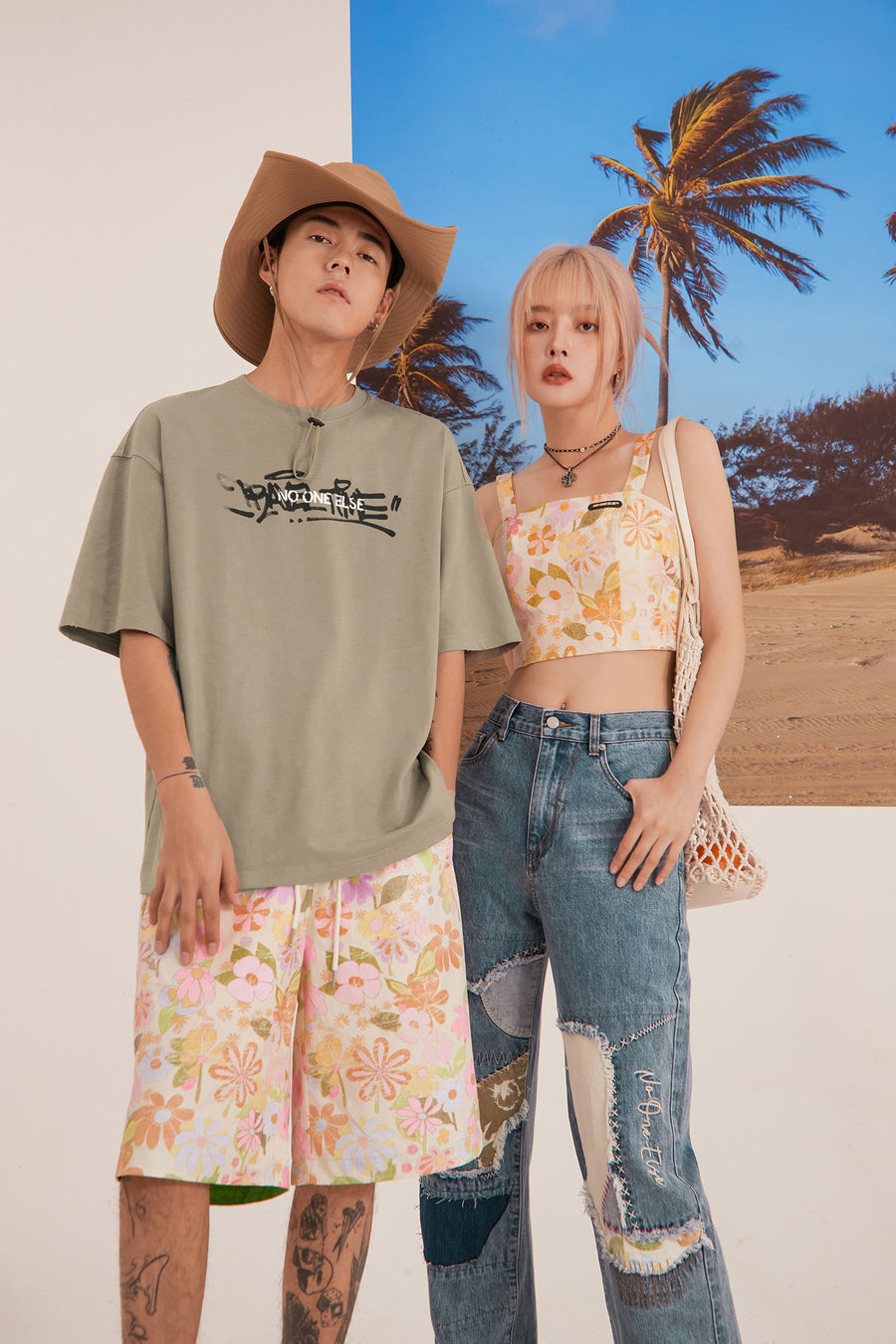 CHUU Flower Overfit T-Shirt