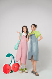 Temptation To Gossip Overalls Dress