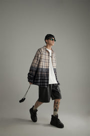 Flannel Check Oversized Shirt